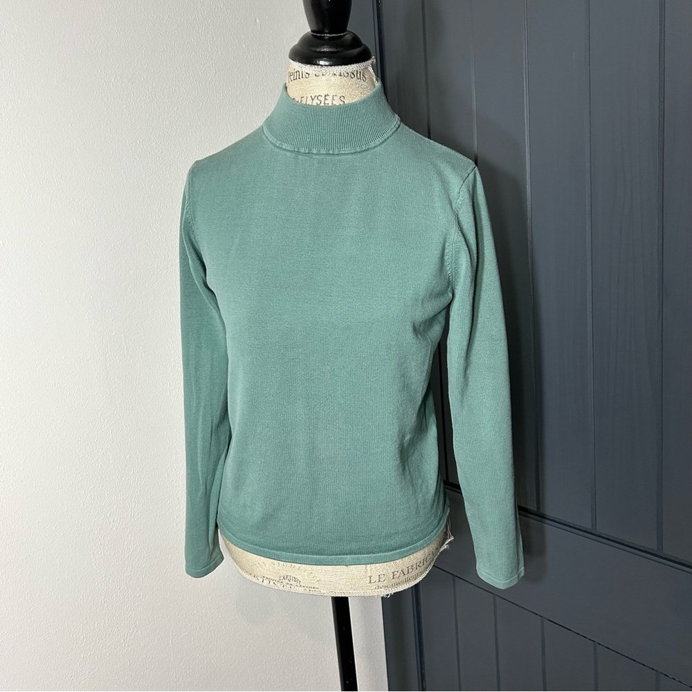 Vintage Pendleton Green Mock Turtleneck Sweater